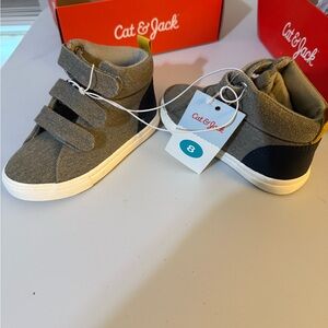 Cat & Jack Gray and Black High-Top Sneakers